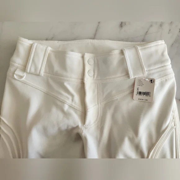 NWT Free People Movement Valencia White flare Ski / snowboarding pants snow suit - Picture 7 of 12